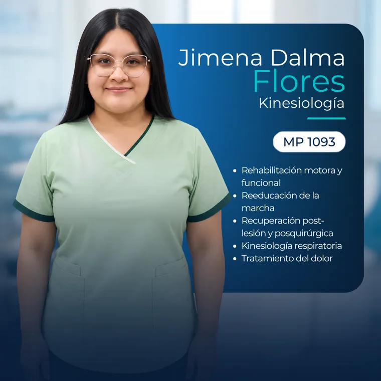 Jimena Dalma Flores, kinesiología, MP 1093