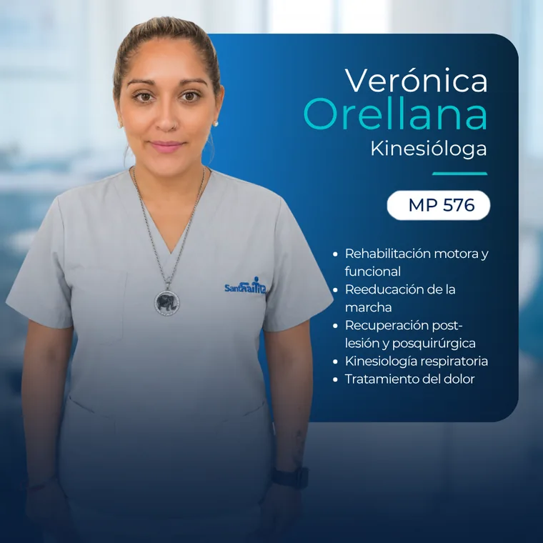 Verónica Orellana, kinesióloga, MP 576