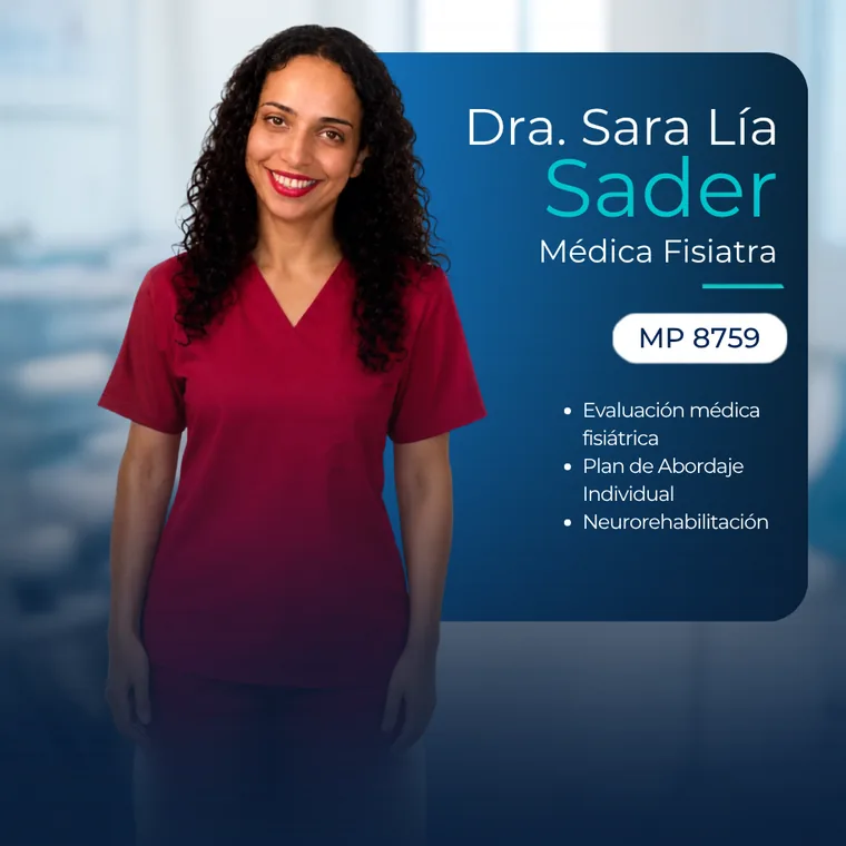 Dra. Sara Lía Sader, médica fisiatra, MP 8759