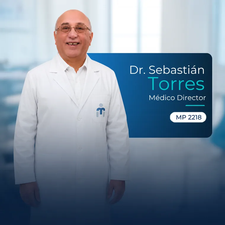 Dr. Sebastián Torres, médico director, MP 2218